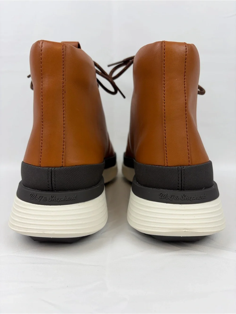 *NEW* Wolf & Shepherd Crossover Hiker WTZ Leather Boots Men’s 9 Honey/White